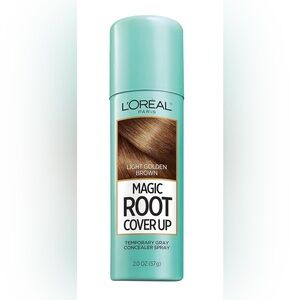 L'Oreal Paris Magic Root Cover Up Gray Concealer Spray Light Golden Brown 2 oz